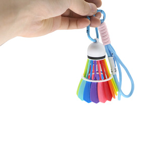 Vashine Porte-clés de badminton <span class=keywords><strong>en</strong></span> PLA imprimé <span class=keywords><strong>en</strong></span> 3D, coloré, tendance mode, créatif et amusant, cadeau jouet - Product Image 2