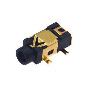 Prise audio PJ-209 2,5 mm, montage SMT 5 broches avec contacts plaqués or pour PC/ordinateur, connecteur femelle à montage en surface - Product Image 2