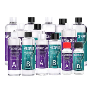 Crystal <b>Clear</b> Fast Curing Epoxy Resin AB Glue High Transparent Casting Resin For DIY Craft River <b>Table</b> Jewelry Making - Product Image 2