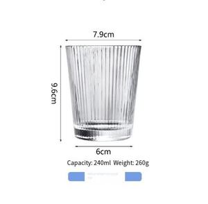 Vaso de Vidrio de Doble Pared de 450 ml, Diseño Acanalado, Apto para Microondas y Lavavajillas, Taza Moderna para Café y Capuchino, Color Personalizado - Product Image 5