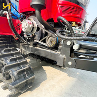 Mini-Traktor Garten-Kompakttraktor Multifunktionaler Obstgarten-Lader mit Lenkgetriebe