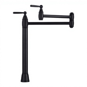 Grifo de Cocina para Llenado de Ollas, Diseño Moderno, Acabado Níquel Cepillado, Brazo Plegable con Doble Articulación, Latón, 5 - Product Image 4