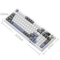 Clavier mécanique sans fil Y95 tri-mode, 95 touches, éclairage RVB, touches PBT, batterie de 8000 mAh.