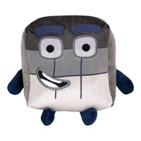 20cm Super Weicher Cartoon-Plüschroboter Spielzeug Neuartiges Digitales Design Münzhalter Schlüsselanhänger PP-Baumwollfüllung Kindergeburtstagsgeschenk 3D