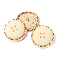 Boutons personnalisés en métal floqué de style rétro haut de gamme pour veste de costume, vente en gros