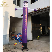Muñeco Inflable de Aire con Brazos Móviles de 4m, Bailarín Inflable/Tubo de Aire para Publicidad de Barbería
