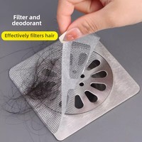 Filet de filtre anti-colmatage jetable cuisine salle de bain autocollant de vidange anti-insectes filtre à cheveux en plastique PP produits ménagers