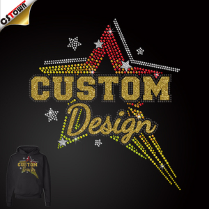 Bán buôn Rhinestone sắt trên Motif Áo sơ mi Rhinestone chuyển - Product Image 1