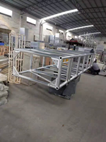Structure de scène en alliage d'aluminium de haute qualité certifiée TUV, avec connecteurs carrés argentés, pour DJ, concerts, fêtes et événements
