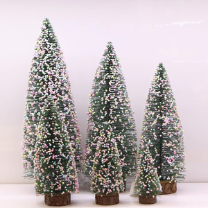 Commercio all'ingrosso della fabbrica 15/25/32cm di alta qualità piccolo tavolo artificiale albero di Natale <span class=keywords><strong>Mini</strong></span> albero di natale con palline di schiuma colorata - Product Image 1