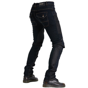 Motorradfahren Jeans Hosen Herren Moto Jeans Schutzkleidung Reisen Reisen Motorrad Denim Hosen mit Ihrem Markennamen hinzufügen