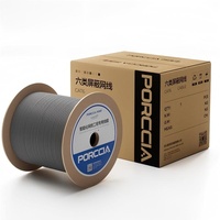 Cable SFTP Cat6 de 305 m (1000 pies), Cable Ethernet de Par Trenzado con Doble Blindaje y Pantalla de Lámina para Redes LAN Gigabit