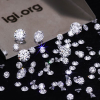 Diamante Suelto ICEWALD de Alta Calidad, 1CT, Certificado IGI, Cultivado en Laboratorio HPHT CVD, Color D, Corte Brillante Redondo, Excelente VVS2, Perforado con Láser