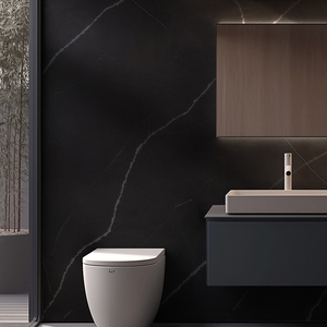 Quarzo Ingegnerizzato Nero Resistente per Piani di Lavoro di Cucine Commerciali e Bagni - Product Image 3