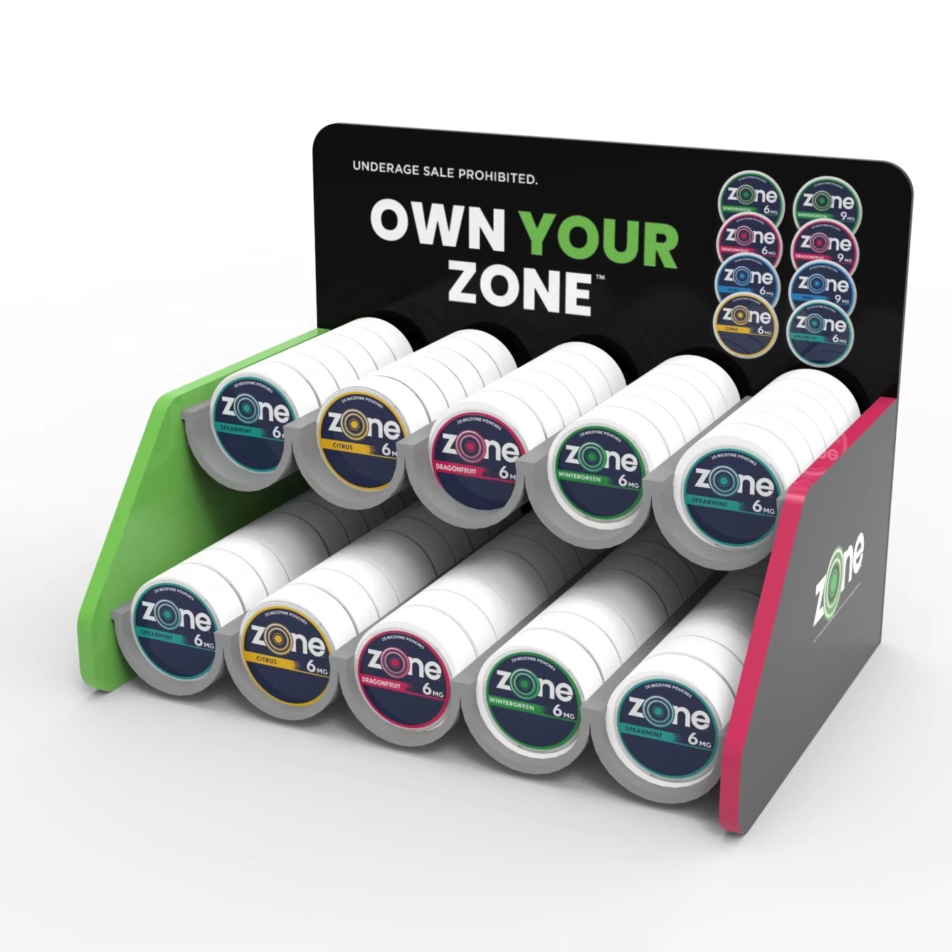 Apache Factory Modern Acrylic Floor Standing Customized Display Stand Cigarette Mouth Display Easy Assembly Custom Logo for — view 4