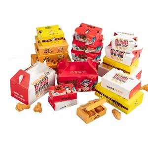 Groothandel Op Maat Goedkope Lage Prijs Food Grade Kraftpapier Doos Verpakking Met Handvat Cake Gift Food Verpakking