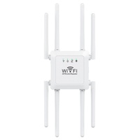 Répéteur Wi-Fi sans fil Amplificateur de signal Wi-Fi 300M/1200M AC1200 Haute puissance Double bande 2.4G et 5G Répéteur Wi-Fi 8 antennes pour routeurs