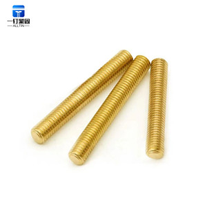 고강도 맞춤형 DIN975 구리 나사산 막대 H59 M6 M8 M10 크기의 전체 황동 볼트 일반 마감 - Product Image 5