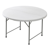 Table pliante en plastique HDPE moderne, légère et robuste, avec poignée de transport, idéale pour les hôtels, les pique-niques en plein air et le camping (vente en gros)