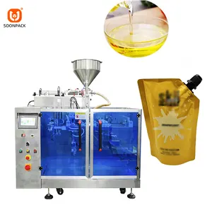 Zuppe salse stand up pouch liquid liming packing machine food grade olio vegetale olio di palma confezionatrice