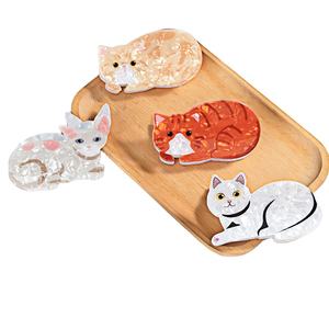 Terbaru lucu dicetak hewan peliharaan kucing ambil klip rambut cakar aksesoris untuk wanita kehidupan sehari-hari cakram rambut dekorasi Scrub gadis jepit rambut cakar - Product Image 1