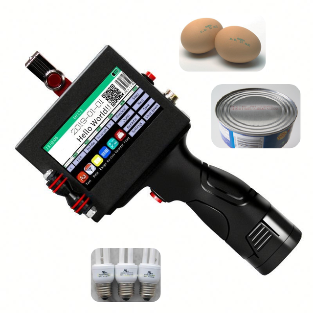 Machine Inkjet Printing Data Coding Id Card Mini Portable Ribbon Serial Number Wall Printer