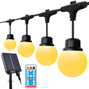 <span class=keywords><strong>Guirnalda</strong></span> de Luces LED OEM para <span class=keywords><strong>Camping</strong></span>, 32 Pies, 10 Bombillas, RGB Blanco, Patio, Jardín, Boda, DJ, Fiesta, Luces Solares para Exteriores, Impermeables - Product Image 2