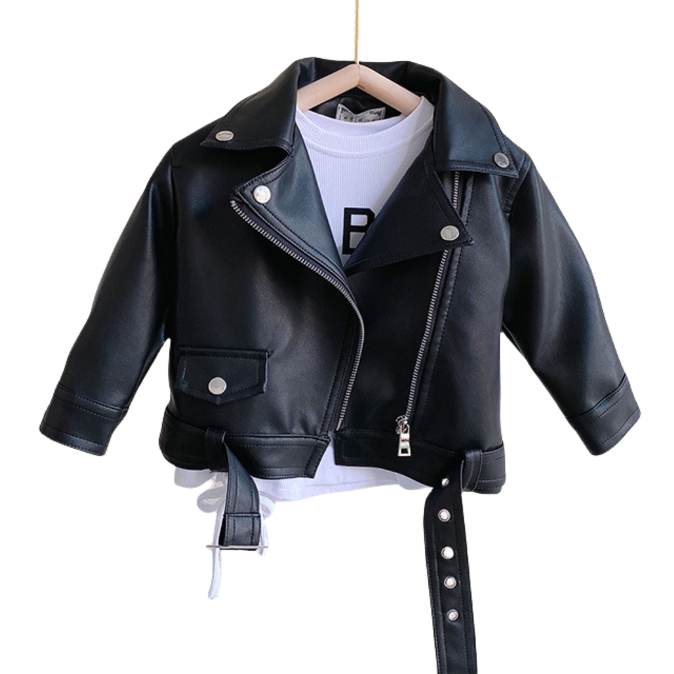 Baby Leather Jackets Trendy Outwear for Children