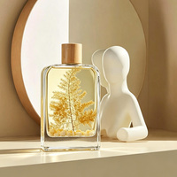 Bouteille diffuseur de parfum en verre de luxe vide personnalisée Anding Stock 560 ml, plate, pour la maison, grande bouteille d'aromathérapie
