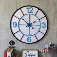 Horloge murale en métal silencieuse de 90 cm, conforme aux normes ROHS et WEEE, décoration extérieure, quartz, grande taille, fer, directement de la fabrication, livraison directe DDP