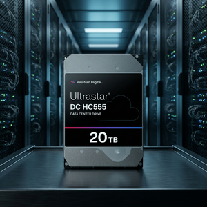 ฮาร์ดดิสก์ภายใน Ultrastar DC HC555 20TB ขนาด 3.5 นิ้ว SATA OptiNAND 6Gb/s สำหรับศูนย์ข้อมูล ความเร็ว 7200 รอบต่อนาที สำหรับเซิร์ฟเวอร์ รุ่น WUH722020CLE604 - Product Image 3