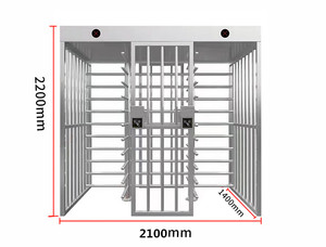 Cổng rào cản chiều cao đầy đủ để truy cập bảo mật cao cho các sân vận động phòng tập thể dục mã QR nhận dạng vân tay kết nối Wi-Fi - Product Image 5