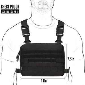 Attrezzatura sportiva da viaggio borsa pettorale portatile impermeabile moda Camouflage gilet tattico da uomo - Product Image 3