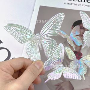 Iridescent 3D Butterfly Acrylic Hair <b>Clip</b> 12 Cm Diy Jewelry Accessories Party Decor Chaozhou <b>Spring</b> 2025 - Product Image 2