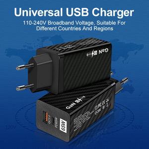 <span class=keywords><strong>2022</strong></span> Drop Shipping Personnalisation de marque privée Support OEM EU US Standard QC3.0 Charge rapide PD 65W GAN Adaptateur de chargeur mural - Product Image 6