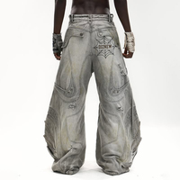 Pour DIZNEW 2025 Jeans Vintage haut de gamme pour hommes Design exclusif personnalisé Ventes directes d'usine Qualité garantie Impression Unique