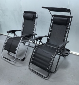 Phong cách hiện đại kim loại lưới gấp bãi biển ghế lớn thư giãn không trọng lực sàn ngoài trời phòng chờ cho cắm trại và câu cá - Product Image 4