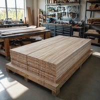 Bois de Paulownia Carbonisé Rond sur Mesure pour Atelier Moderne