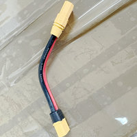 Câble de conversion du port de charge de batterie de trottinette électrique, connecteur mâle XT90 vers connecteur mâle/femelle XT60, 12AWG