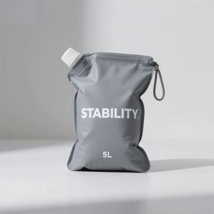 ถุงซิปล็อคแบบตั้งได้สีน้ำเงินพิมพ์ลายตามสั่ง พร้อมหูหิ้วพลาสติก ใช้งานง่าย มีจุกปิดกันรั่วซึม - Product Image 4