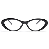 MS 72530 Nuevas Gafas Ópticas con Protección Anti-luz Azul, Montura Ovalada Pequeña Estilo Ojo de Gato, Gafas Vintage Modernas para Mujer