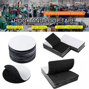 गोल/स्क्वायर स्व-चिपकने वाला हुक और लूप फास्टनर पर्यावरण अनुकूल टिकाऊ नायलॉन ताकत बैक जादू हुक और लूप टेप - Product Image 1