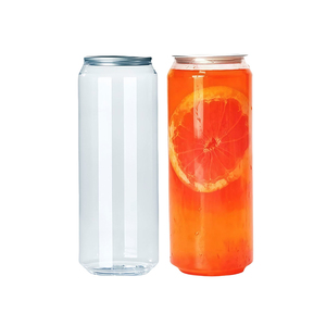 Lebensmittelechte Klare 330ml 500ml PET-Getränkedosen mit Leicht zu Öffnenden Deckeln - Perfekt für Strand-Erfrischungen & Eisgetränke - Product Image 2