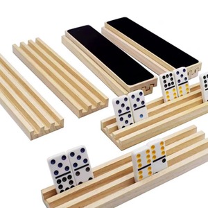 Bandeja de Dominó de Madera Mingrui Crafts con Base Antideslizante para Niños, Accesorios para Juegos de Mesa - Product Image 2