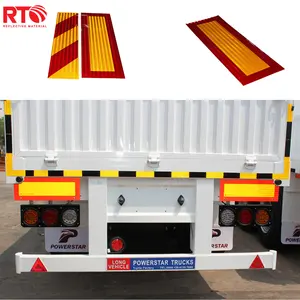 Подгонянный логотип 170 см * 20 см длинная Светоотражающая наклейка для автомобиля отражающий материал Светоотражающая маркировочная доска для грузовика