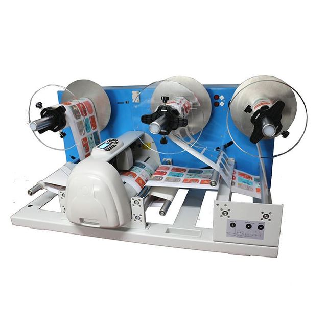 High Speed Digital Continuous Roll to Roll Label Printer Cutter Die Cutting Machine with Slitter