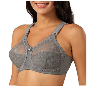 <span class=keywords><strong>Reggiseno</strong></span> in Nylon di grandi dimensioni senza spugna Sexy in pizzo trasparente traspirante modello solido <span class=keywords><strong>reggiseno</strong></span> di pizzo imbottito - Product Image 2