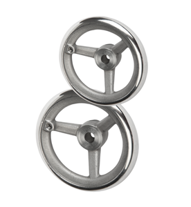 Volante con Llave de Acero Inoxidable Resistente a la Corrosión K1208 KIPP DIN950, Diámetro Interior de 125 mm con Ranura de 13,8 mm - Product Image 1