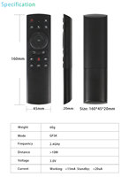 Télécommande sans fil G20s à commande vocale, 2.4GHz, capteur gyroscopique d'apprentissage IR pour android smart tv box