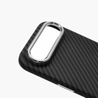 Étui antichoc magnétique en PC à texture aramide pour iPhone 17/16/15/14/13/12 Plus Pro, ultra-fin avec dissipation thermique